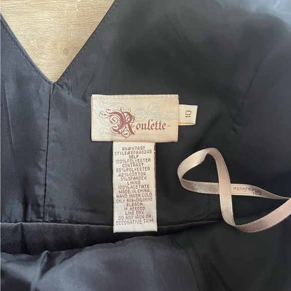 Roulette Black and Cream Formal Dress Wedding Guest Special Event SZ 10 NWT - Picture 9 of 10